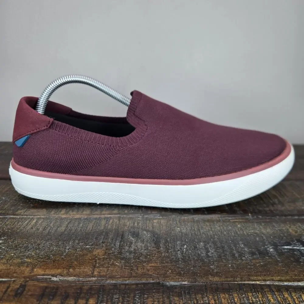 Vessi Boardwalk Slip On Mens Size 10 Waterproof Shoes Sneakers Mahogany Red